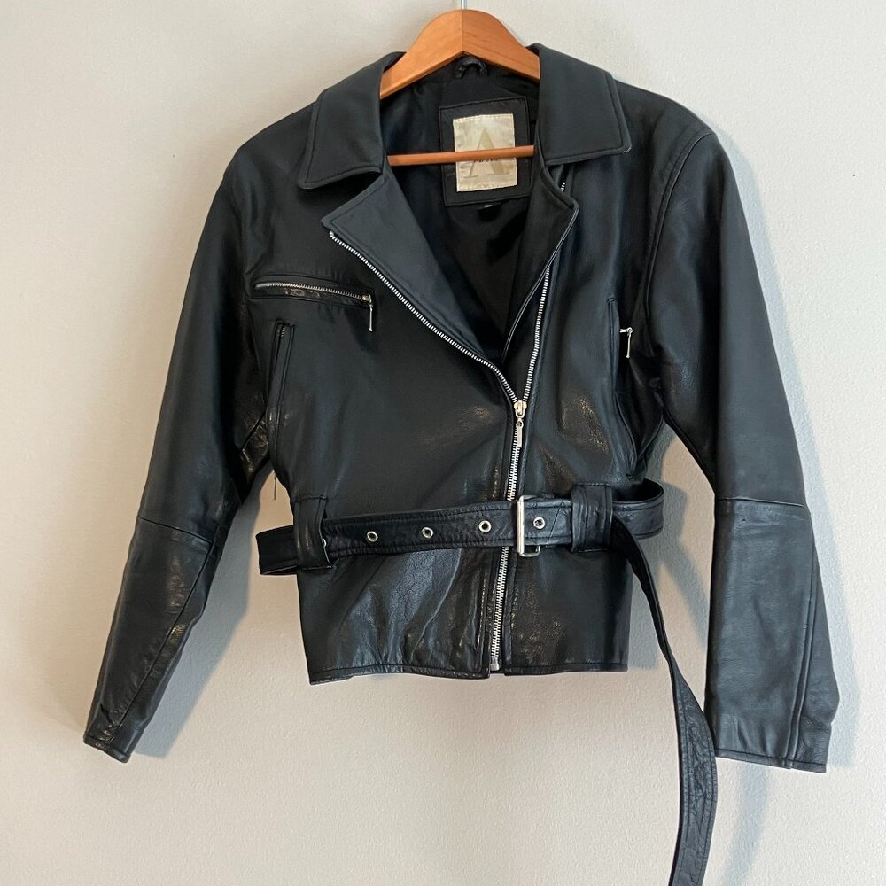 Vintage Black Leather Jacket